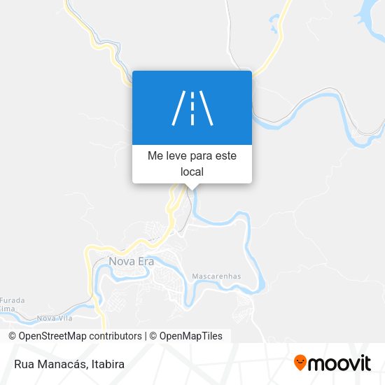 Rua Manacás mapa