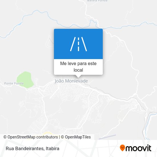 Rua Bandeirantes mapa