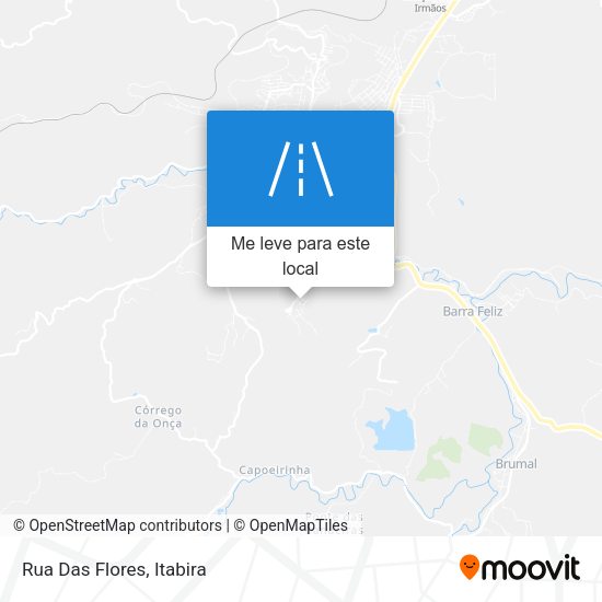 Rua Das Flores mapa