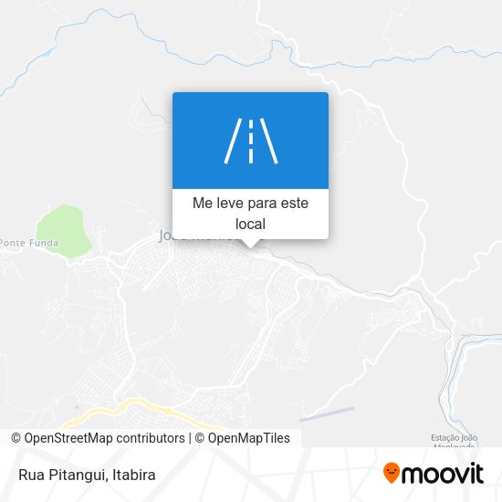Rua Pitangui mapa