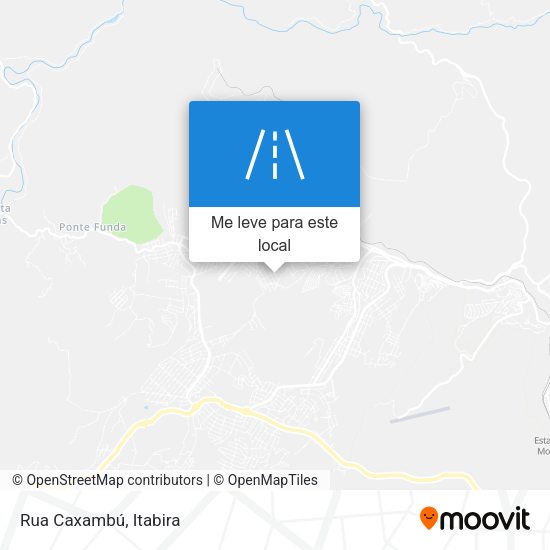 Rua Caxambú mapa