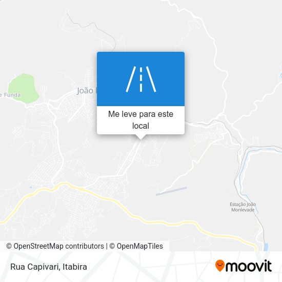 Rua Capivari mapa