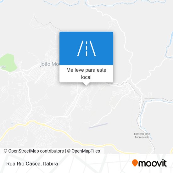 Rua Rio Casca mapa