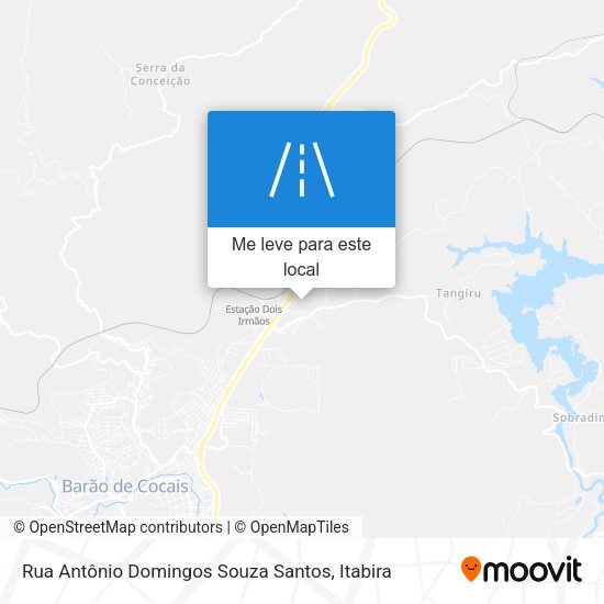 Rua Antônio Domingos Souza Santos mapa