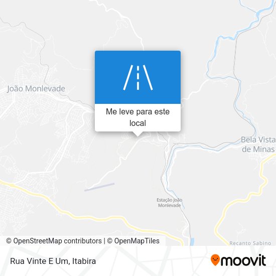 Rua Vinte E Um mapa