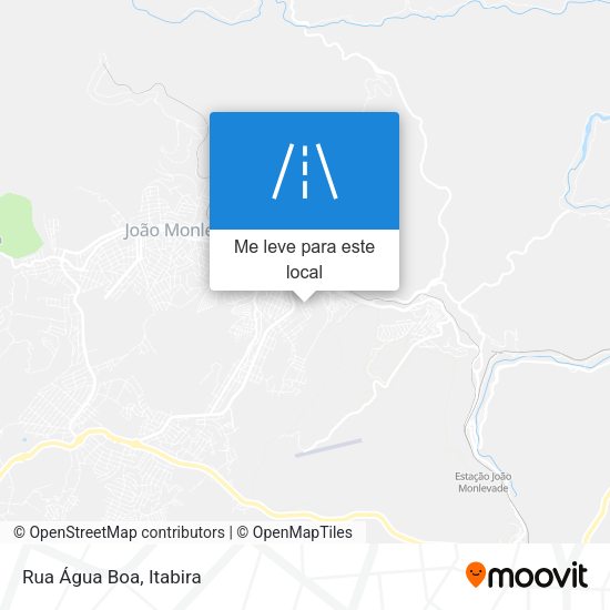 Rua Água Boa mapa