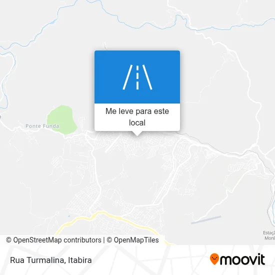 Rua Turmalina mapa