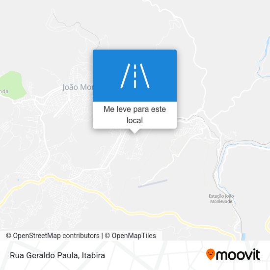 Rua Geraldo Paula mapa