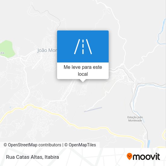 Rua Catas Altas mapa