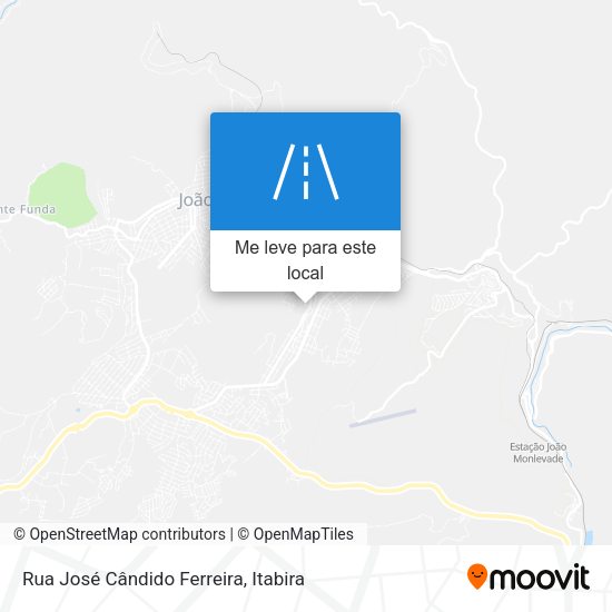 Rua José Cândido Ferreira mapa
