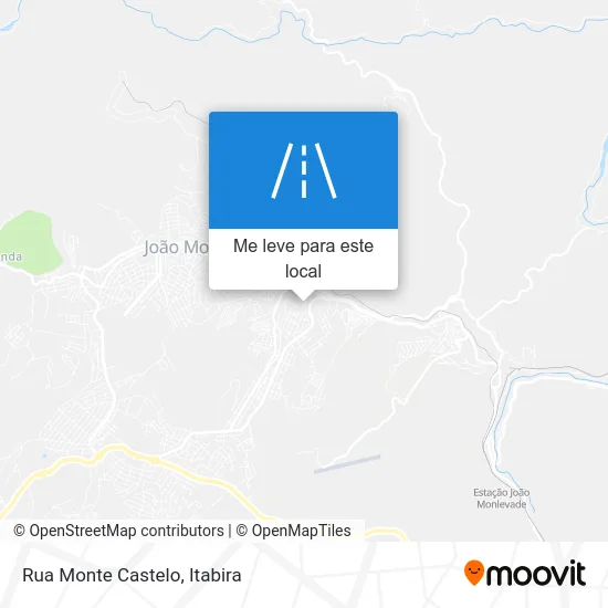 Rua Monte Castelo mapa