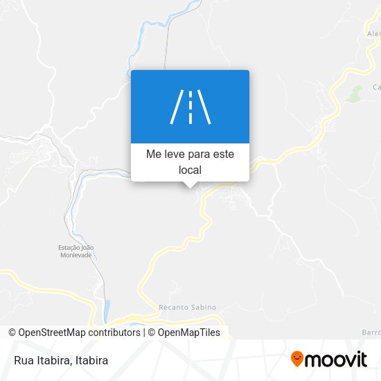 Rua Itabira mapa