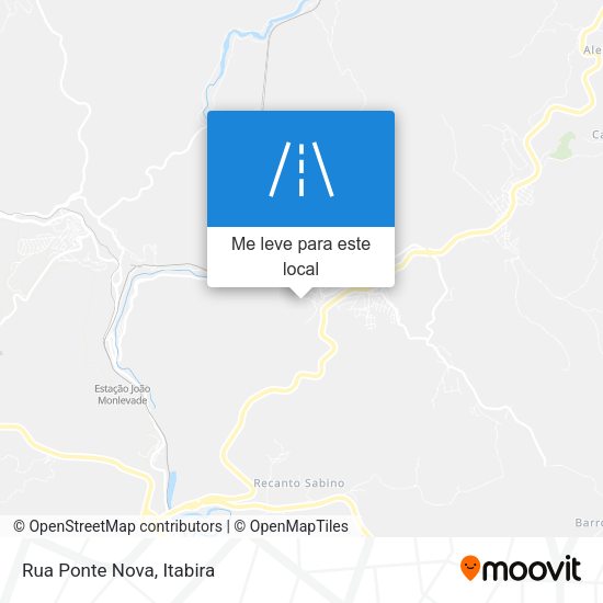Rua Ponte Nova mapa