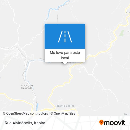 Rua Alvinópolis mapa