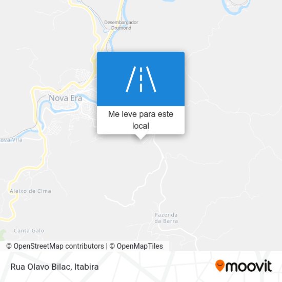 Rua Olavo Bilac mapa