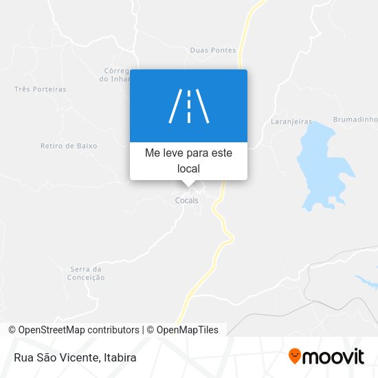 Rua São Vicente mapa
