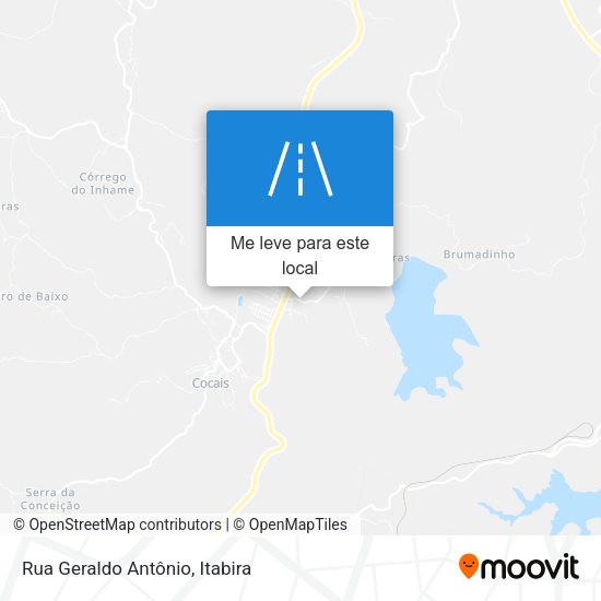 Rua Geraldo Antônio mapa