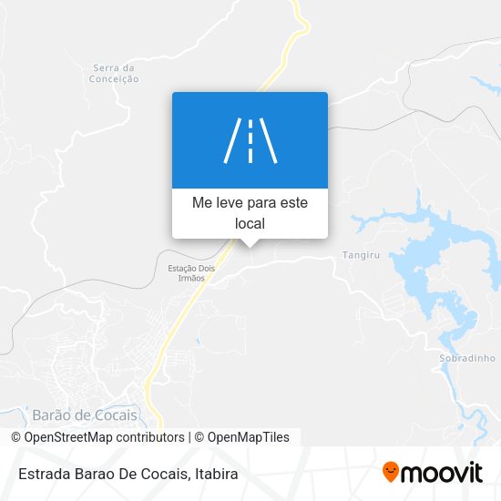 Estrada Barao De Cocais mapa