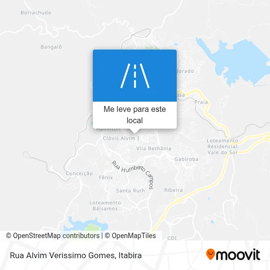 Rua Alvim Verissimo Gomes mapa