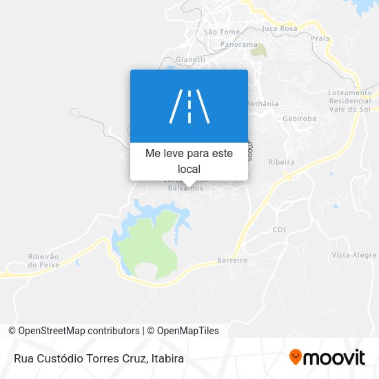 Rua Custódio Torres Cruz mapa