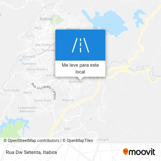 Rua Dw Setenta mapa