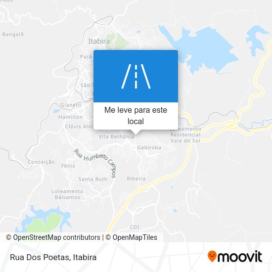Rua Dos Poetas mapa