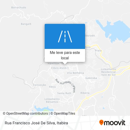 Rua Francisco José De Silva mapa