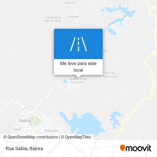 Rua Sabia mapa