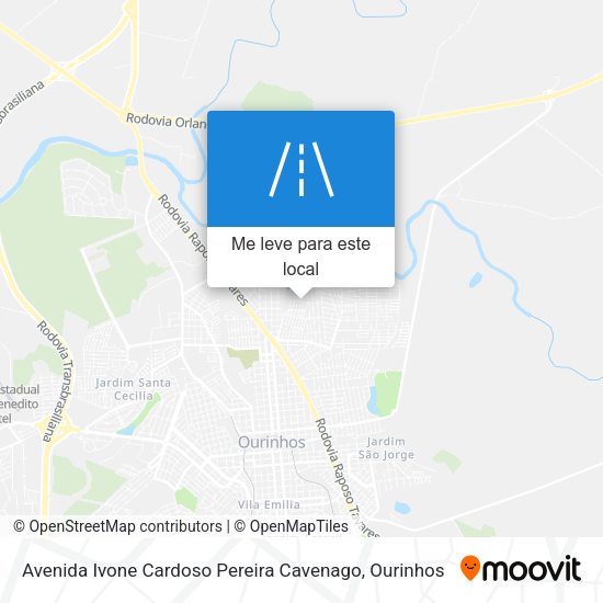 Avenida Ivone Cardoso Pereira Cavenago mapa