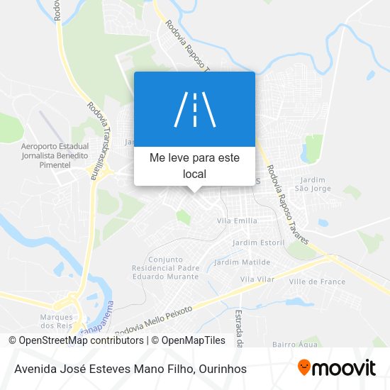 Avenida José Esteves Mano Filho mapa