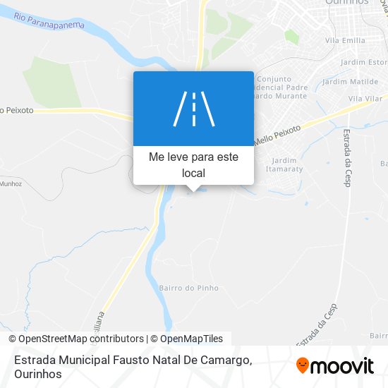 Estrada Municipal Fausto Natal De Camargo mapa