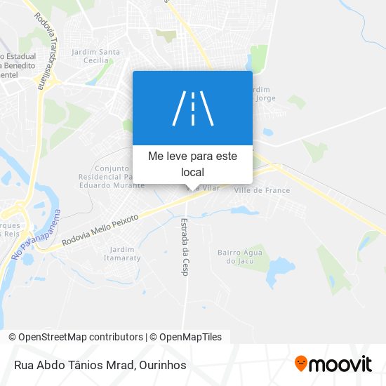 Rua Abdo Tânios Mrad mapa