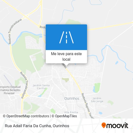 Rua Adail Faria Da Cunha mapa