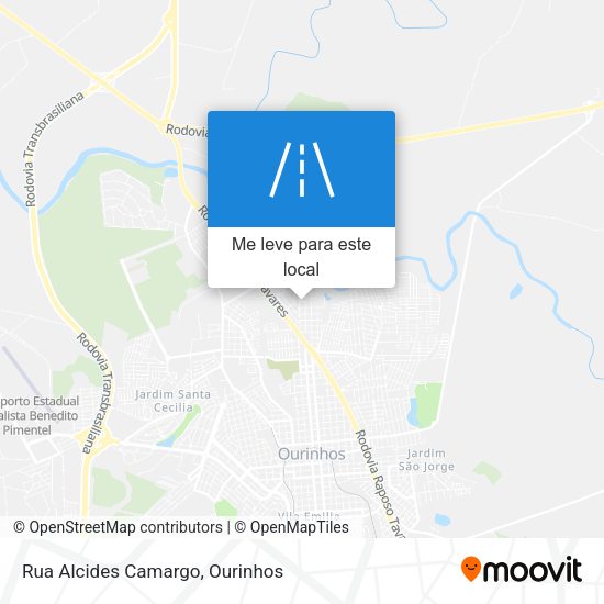 Rua Alcides Camargo mapa