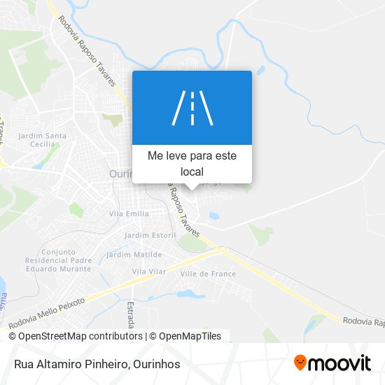 Rua Altamiro Pinheiro mapa