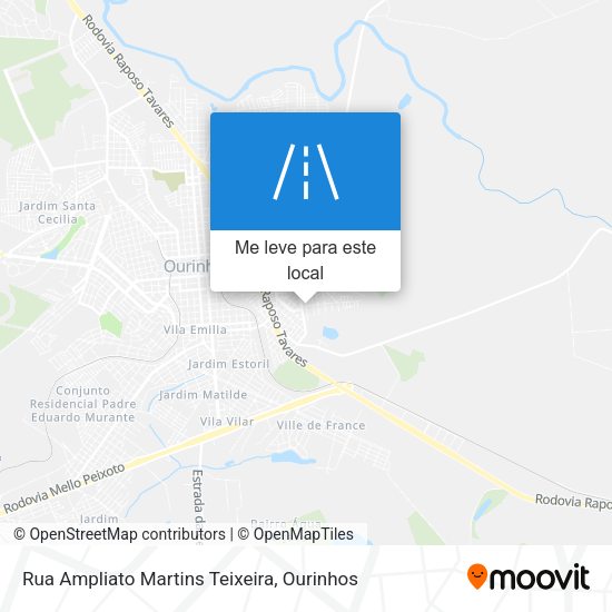 Rua Ampliato Martins Teixeira mapa