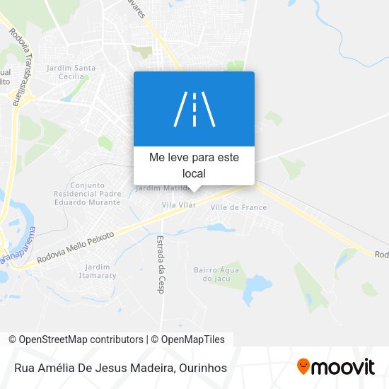 Rua Amélia De Jesus Madeira mapa