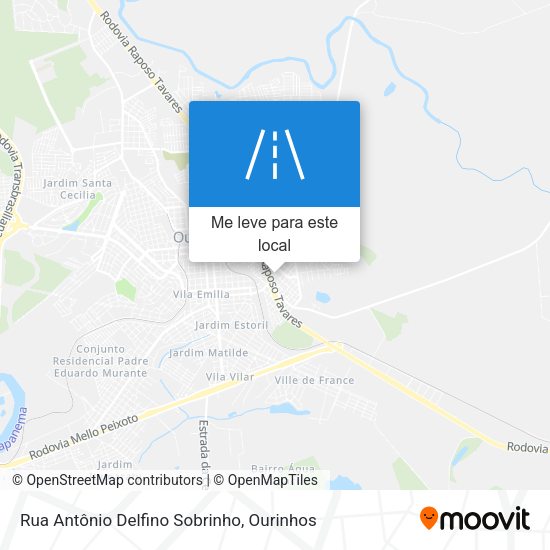 Rua Antônio Delfino Sobrinho mapa