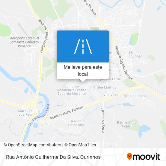 Rua Antônio Guilherme Da Silva mapa