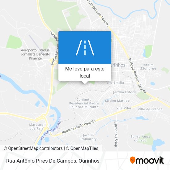 Rua Antônio Pires De Campos mapa