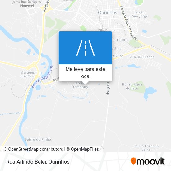 Rua Arlindo Belei mapa