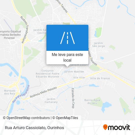 Rua Arturo Cassiolato mapa