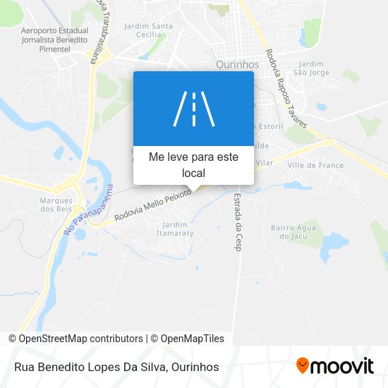 Rua Benedito Lopes Da Silva mapa