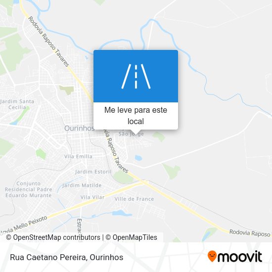 Rua Caetano Pereira mapa