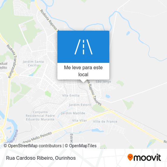 Rua Cardoso Ribeiro mapa