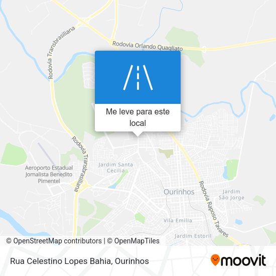 Rua Celestino Lopes Bahia mapa