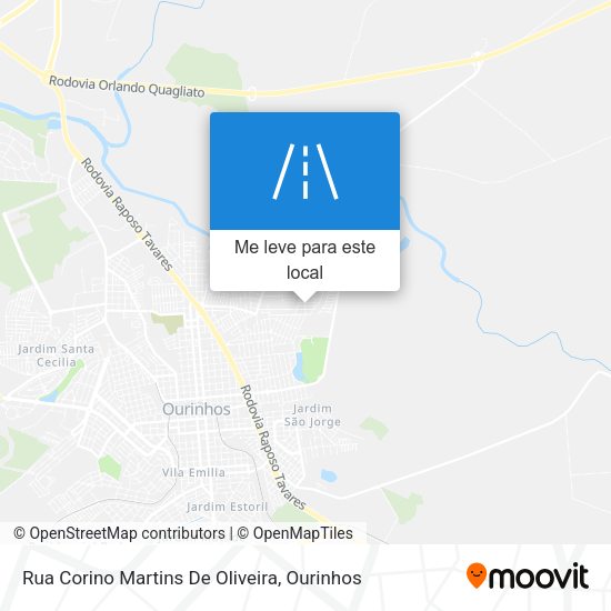Rua Corino Martins De Oliveira mapa