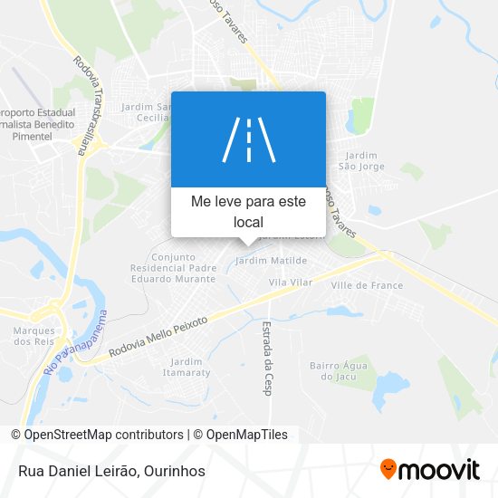 Rua Daniel Leirão mapa