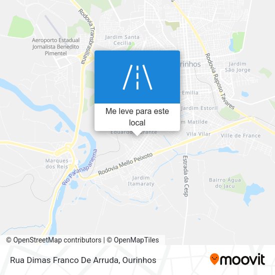 Rua Dimas Franco De Arruda mapa