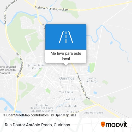 Rua Doutor Antônio Prado mapa